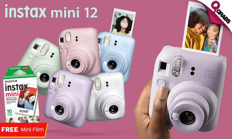 Fujifilm Instax Mini 12 + FREE Mini Film!